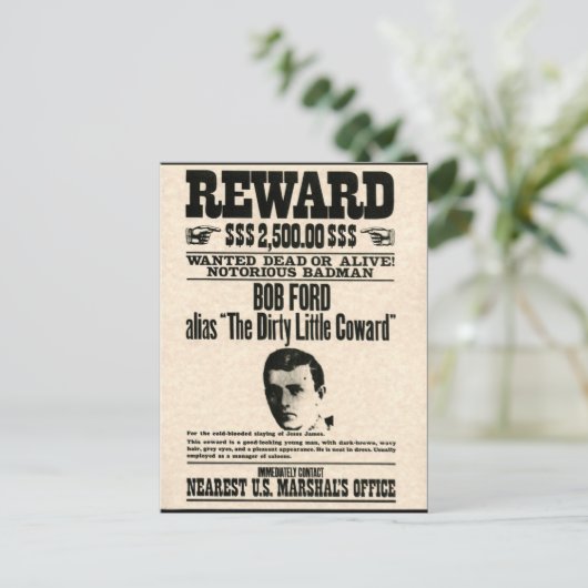 Achterwaartse Poster BOB FORD Briefkaart (Staand voorkant)