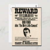 Achterwaartse Poster BOB FORD Briefkaart (Voorkant / Achterkant)