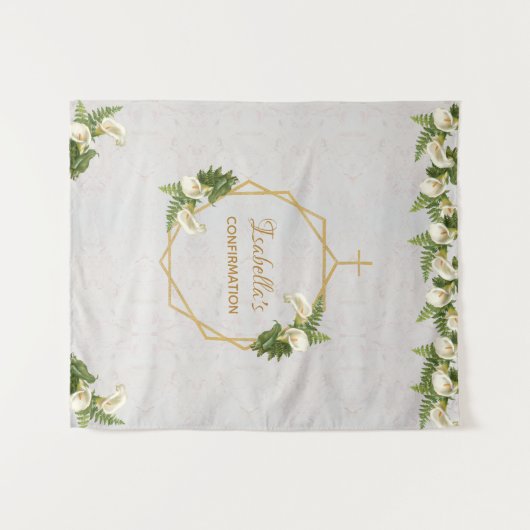 Achterwand voor bevestiging | Gouden marmeren call Wandkleed (Voorkant (horizontaal))