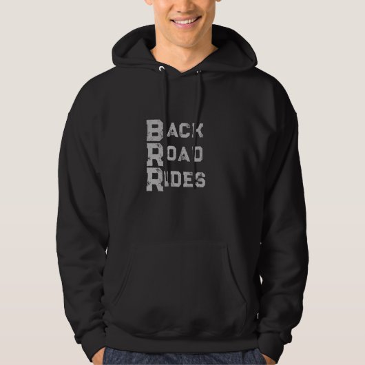 Achterweg Ridt Logo grijze letters Hoodie (Voorkant)