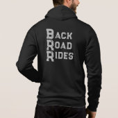 Achterweg Ridt Logo grijze letters Hoodie (Achterkant)
