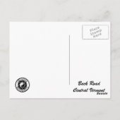 Achterweg Vermont Briefkaart (Achterkant)