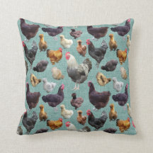 Achterwerende kippen op het middengroene bolle kus