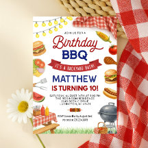 Achterwerf BBQ Birthday Invitation