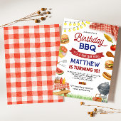 Achterwerf BBQ Birthday Invitation Kaart