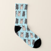 Achterwerk Schudderende Pug Puppy Breekt Los Schat Sokken (Links binnenkant)