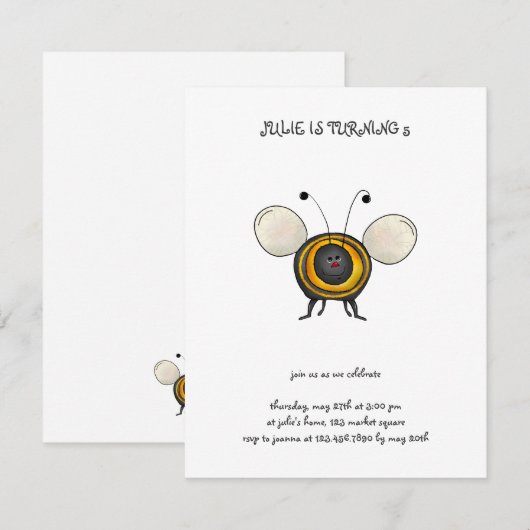 Achterwerpbuikjes ・ Maagbijen Kaart (Voorkant / Achterkant)