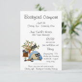 Achterwerpcampout met Raccoon Kaart (Staand voorkant)