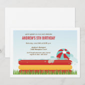 Achterwerpgroep Birthday-uitnodiging Kaart (Voorkant / Achterkant)