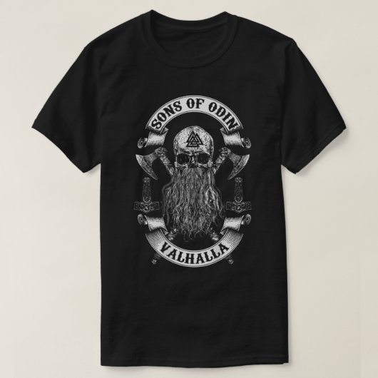 ACHTERZENDEN VAN ODIN- Vikingen Nordish Odin Thor T-shirt (Design voorkant)