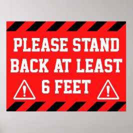 Achterzijde 6 inch poster