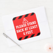 Achterzijde 6 inch vierkante sticker (Envelop)