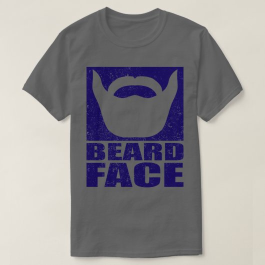 ACHTERZIJDE Blauw afdrukken 1 T-shirt (Design voorkant)