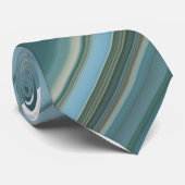 Achterzijde blauwe kleur schaduwen stropdas (Opgerold)