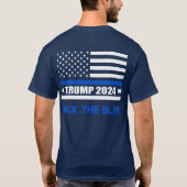 Achterzijde blauwe vlag Blauwe tonnen 2024 T-shirt (Achterkant)