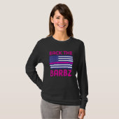 Achterzijde bz Flag Love Barbs Loyal Fan American T-shirt (Voorkant volledig)