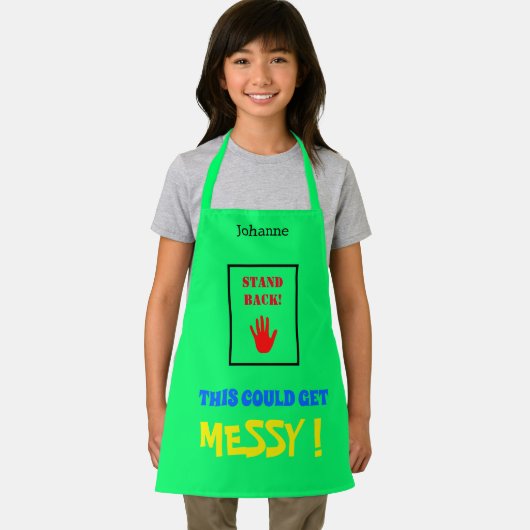 Achterzijde Dit kan berichtgroen op maat maken Schort (Insitu)