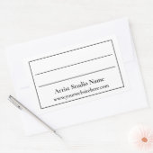 Achterzijde etiket kunstwerk (Envelop)