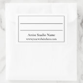 Achterzijde etiket kunstwerk (Tas)