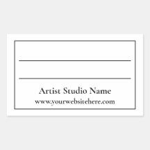 Achterzijde etiket kunstwerk