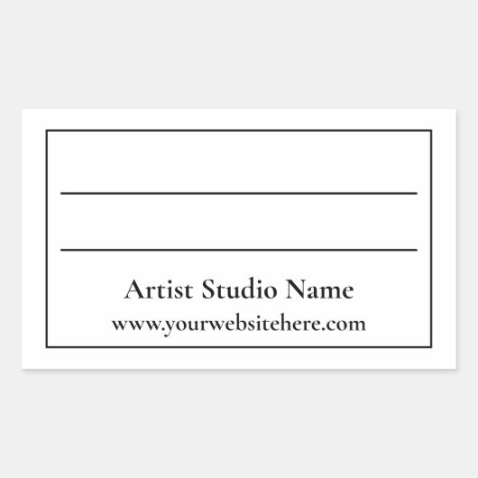 Achterzijde etiket kunstwerk (Voorkant)