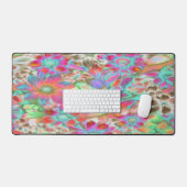 Achterzijde Floral - Desk Mat (Keyboard & Muis)