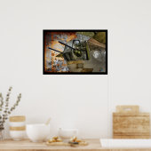 Achterzijde Gunner Turret - Liberator B24 Poster (Keuken)