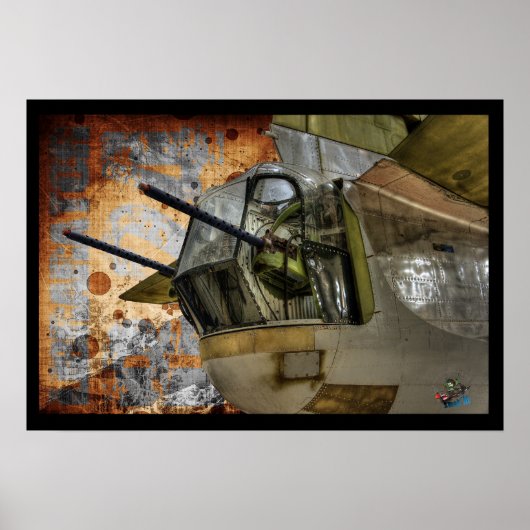 Achterzijde Gunner Turret - Liberator B24 Poster (Voorkant)