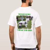 (Achterzijde) Hoogte ©, moed en geest - groen T-shirt (Achterkant)