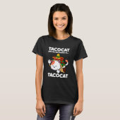 Achterzijde met tacocat gespeld is tacocatkat en t t-shirt (Voorkant volledig)