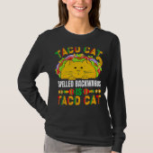 Achterzijde met tacocat is tacocat voor taco en c t-shirt (Voorkant)