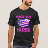 Achterzijde van de Amerikaanse supporter van de Ba T-shirt (Voorkant)