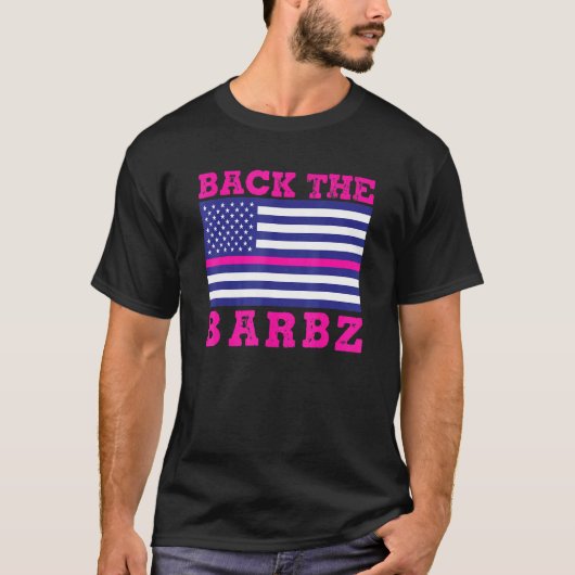 Achterzijde van de Barbz-vlag T-shirt (Voorkant)