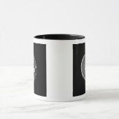 Achterzijde van de munt die de Pegasus afschildert Mok (Midden)