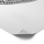 Achterzijde van een munt van Shapur II Poster (Hoek)