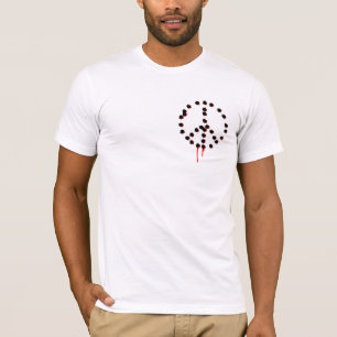 Achterzijde: vrede kan niet worden bereikt door ge t-shirt