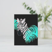 Achterzijde Zebra - omgekeerd Briefkaart (Staand voorkant)