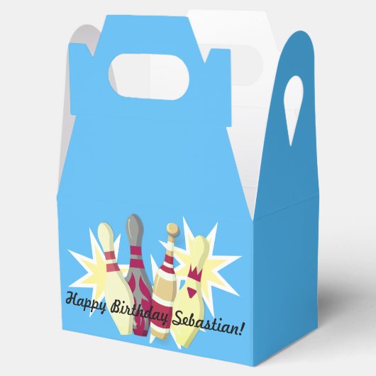 -achtige Bowling Bedankdoosjes (Geopend)