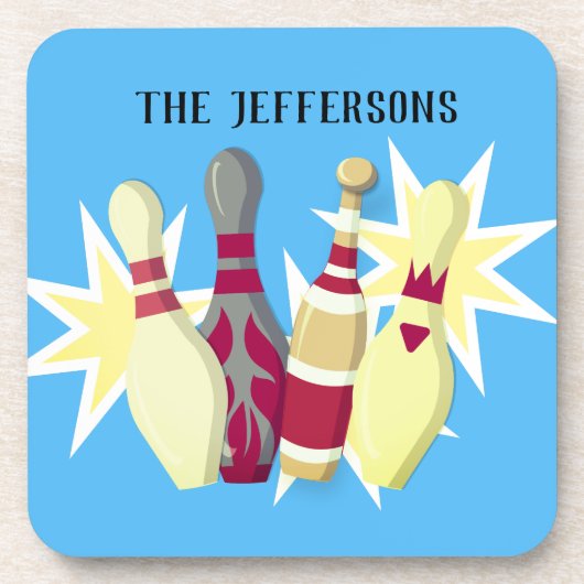 -achtige Bowling Bier Onderzetter (Voorkant)