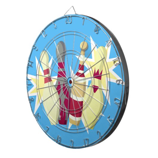 -achtige Bowling Dartbord (Voorkant Rechts)