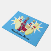 -achtige Bowling Deurmat (Schuin)