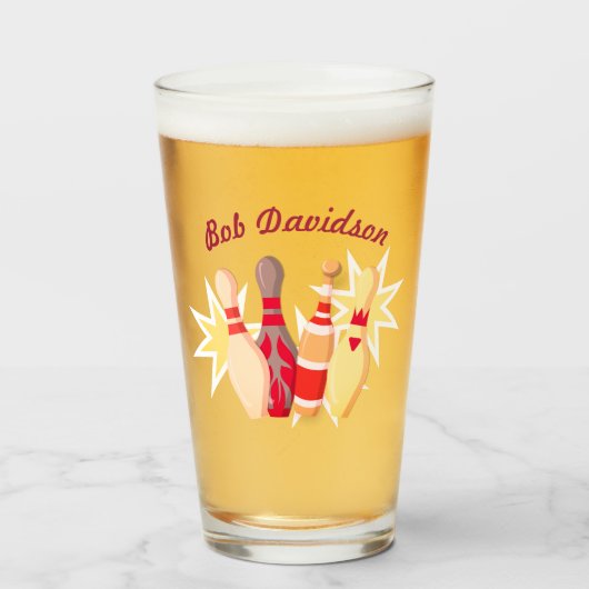 -achtige Bowling Glas (Voorkant gevuld)