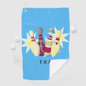 -achtige Bowling Golfhanddoek (Insitu)