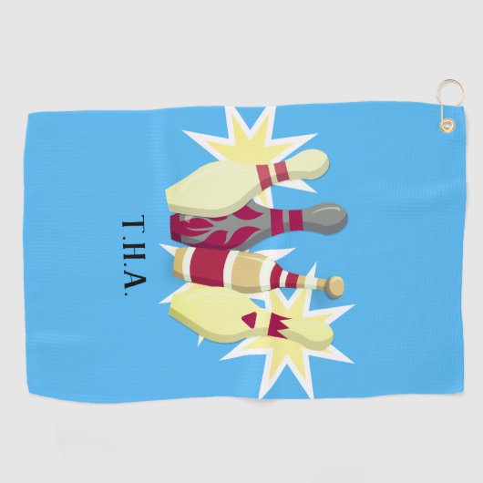 -achtige Bowling Golfhanddoek (Horizontaal)