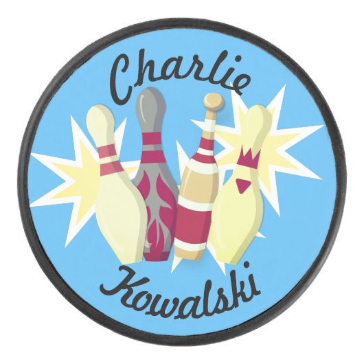 -achtige Bowling Hockey Puck (Voorkant)