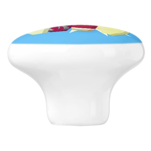 -achtige Bowling Keramische Knop (Zijkant)