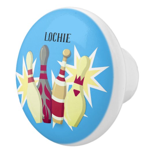 -achtige Bowling Keramische Knop (Rechts)