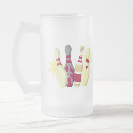 -achtige Bowling Matglas Bierpul (Links)