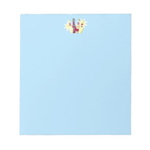 -achtige Bowling Notitieblok