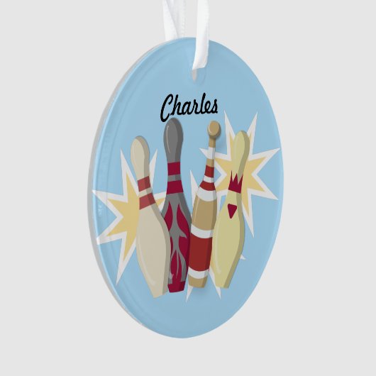 -achtige Bowling Ornament (voorkant)